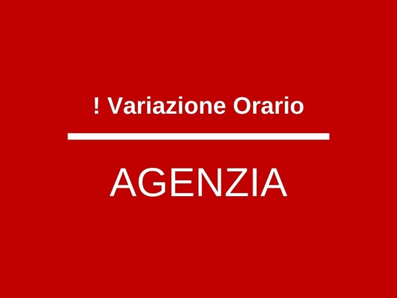 Apertura posticipata Agenzia Mordano