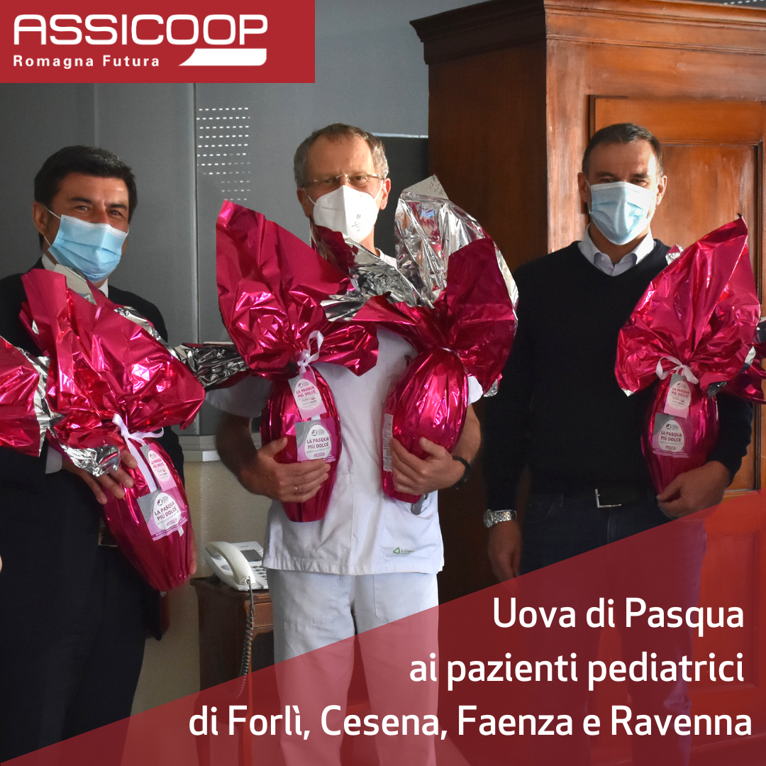 Uova di Pasqua ai pazienti pediatrici di Forlì, Cesena, Faenza e Ravenna